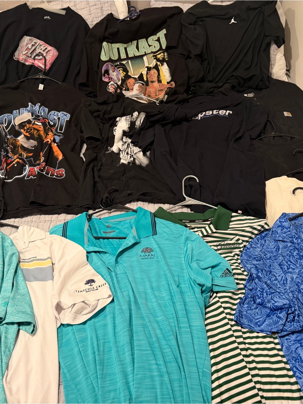Men's Short Sleeve Shirt lot - Polos and Graphic Tees